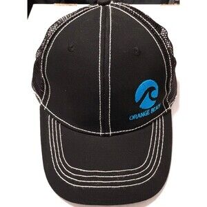 Orange Beach Alabama Trucker Hat Mesh Cap Black Blue Embroidered Beach